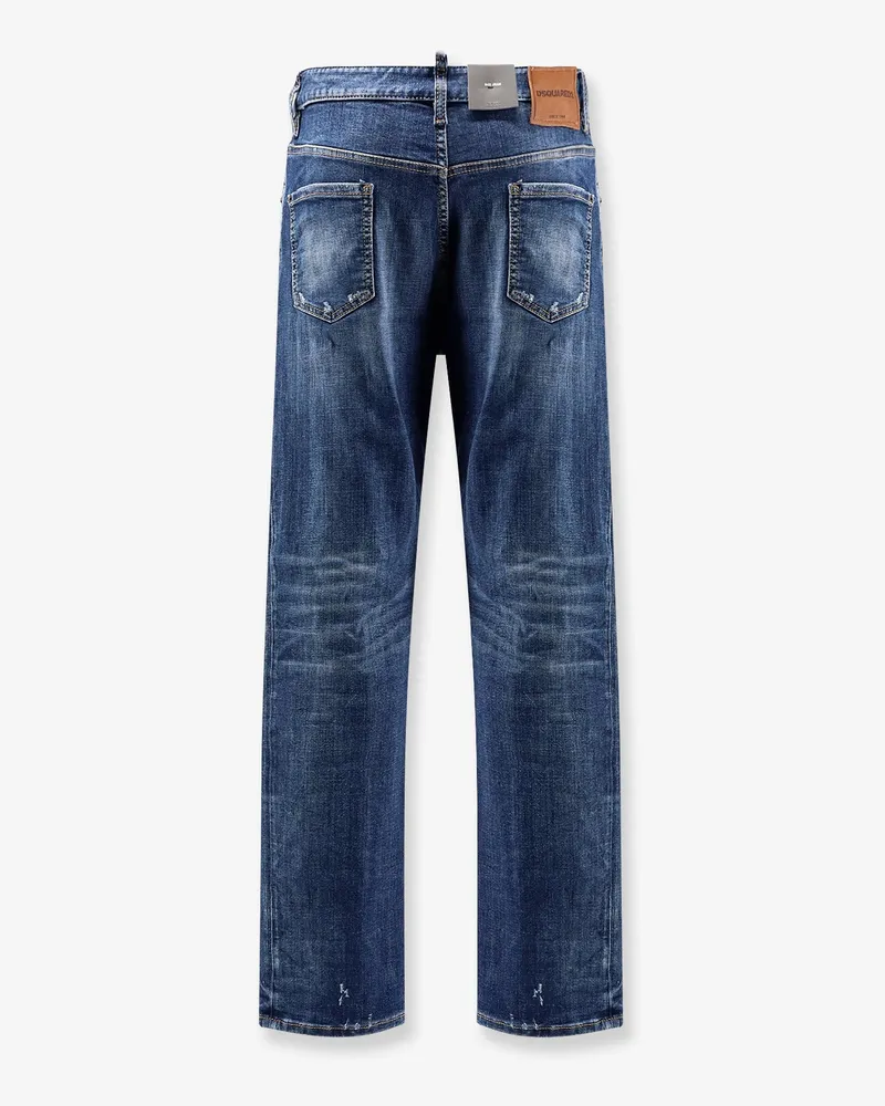 Dsquared2 Men's Jeans, Cotton Blue Blue