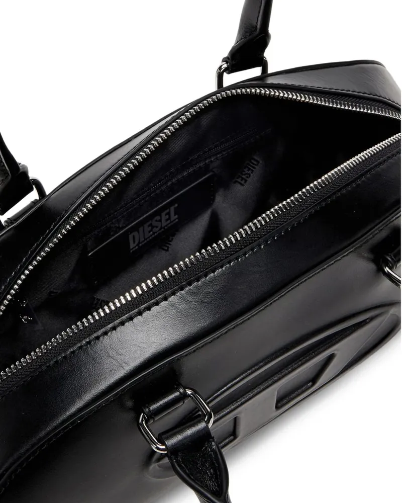 Diesel Women's Shoulder Bag Dome Bowling Black Pmu Handbags Hand Black