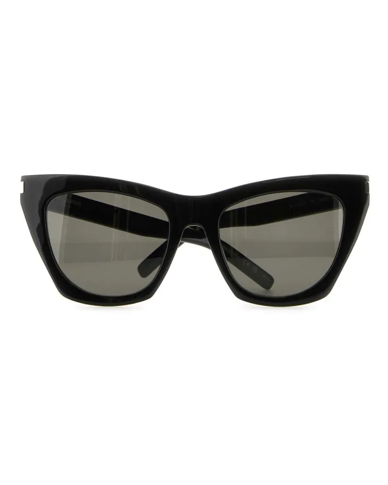 Saint Laurent Unisex Black Acetate Sl 214 Sunglasses Blackgrey Occhiali Da Sole Black