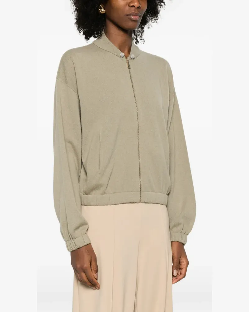Fabiana Filippi Women's Zip-Fastening Cardigan Aw25 W Beige