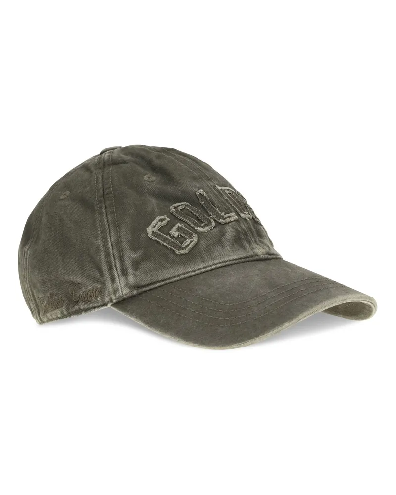 Golden Goose Women's Journey Baseball Cap Dark Kalamata Cotton Hats E Hairbands Gray