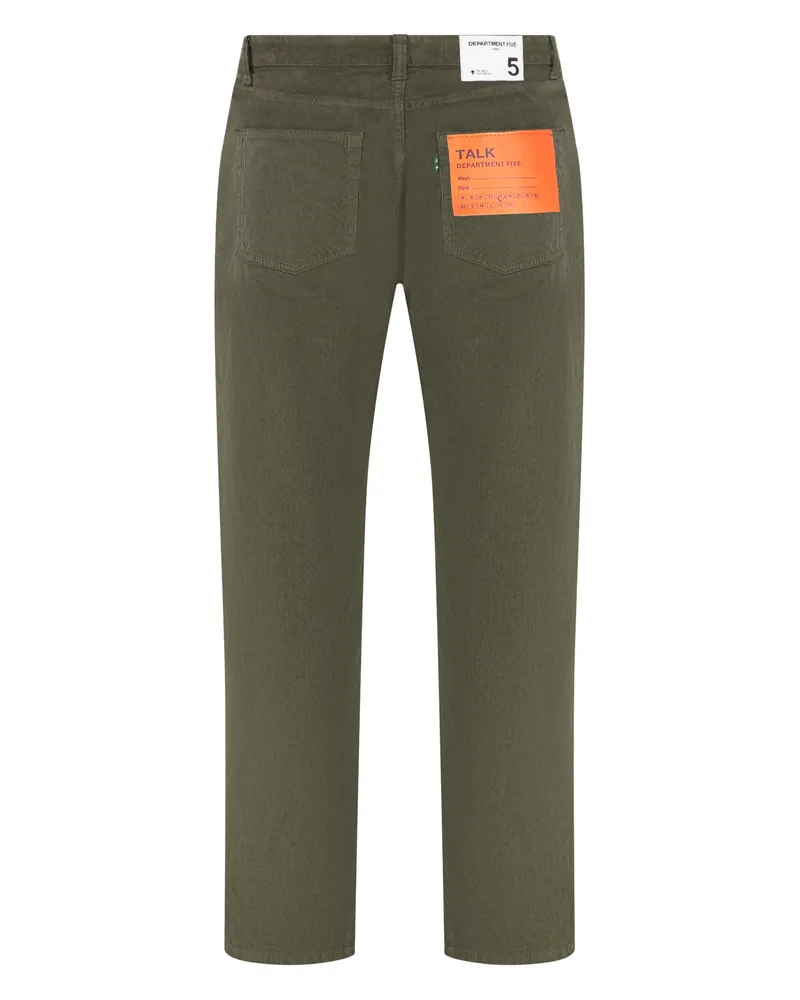 Department 5 Men's Corduroy Pants Talk Military Green Cotton Trousers Green