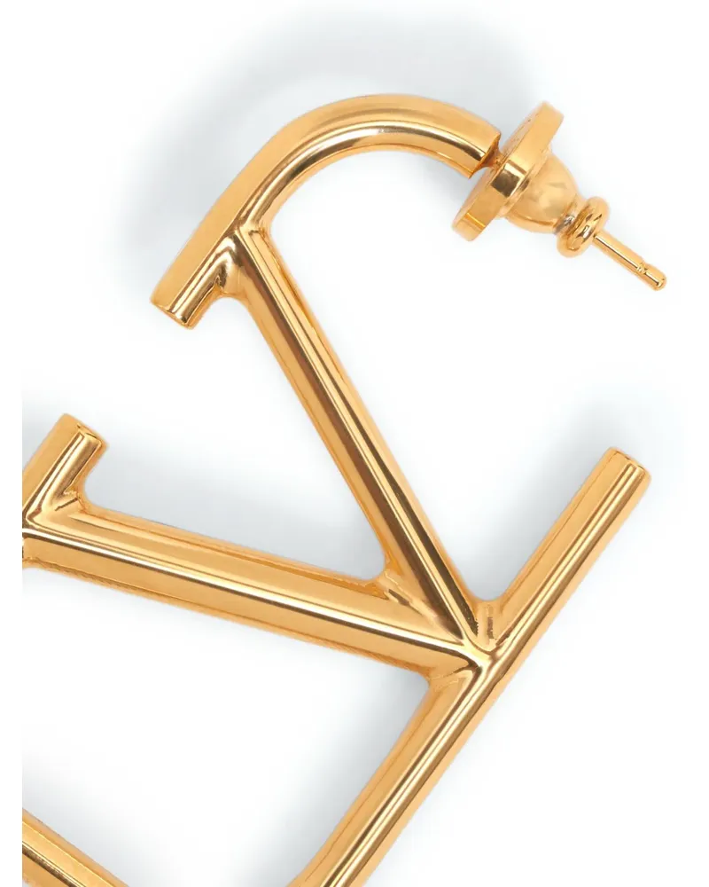 Valentino Garavani VLogo Signature Gold-Tone Earrings — Gold Gold