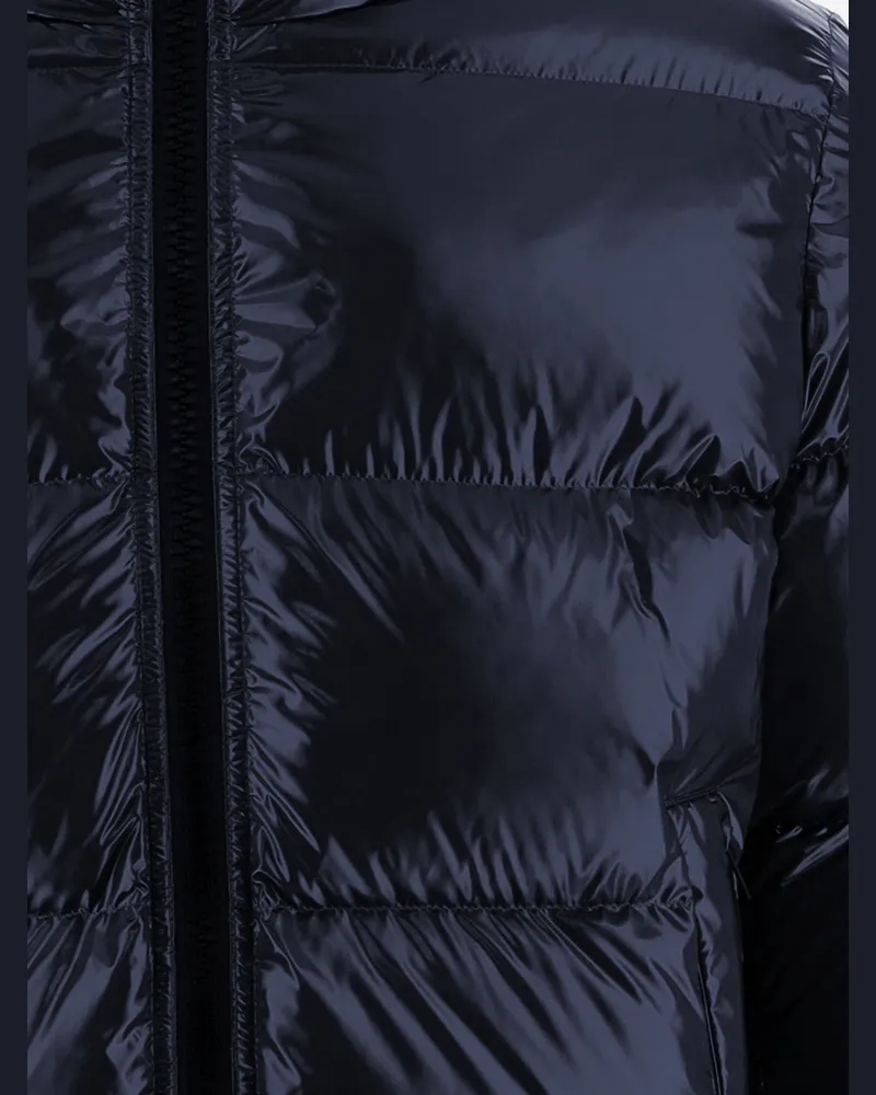 Herno Men's Down Jacket Quilted Nylon Navy Padded Navy