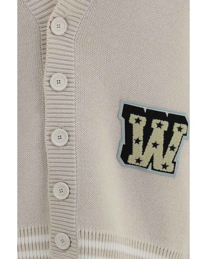 OFF-WHITE Men's Beige Cotton Cardigan Clothing Beige