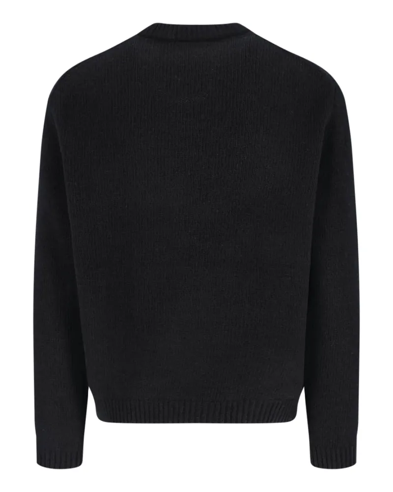 Kitsuné Men's Sweaters Black Merinos Extrafine Wool Black