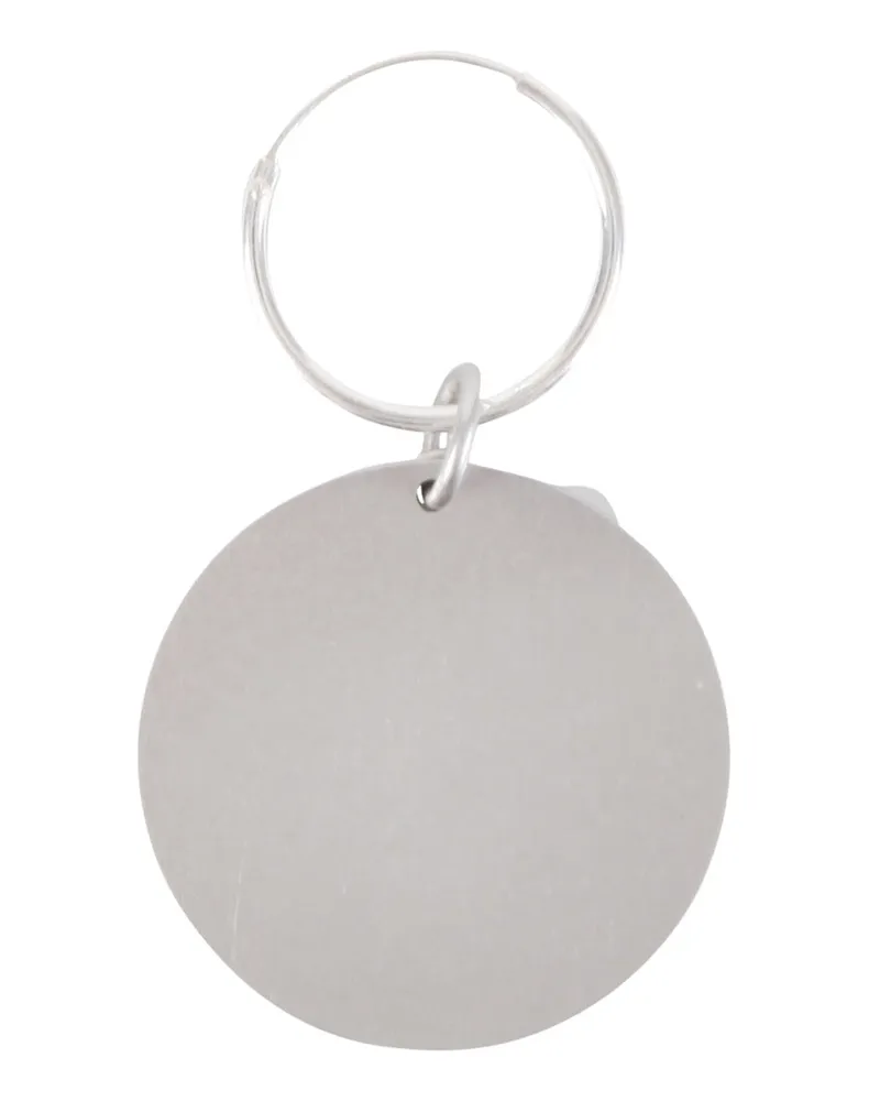 Raf Simons Circle Single Earring — Silver Silver