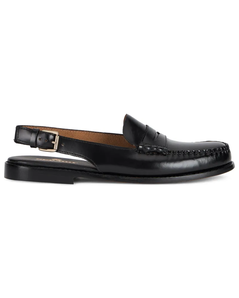 Sebago Women's Low Sandal Dan Black Leather Calfskin Black