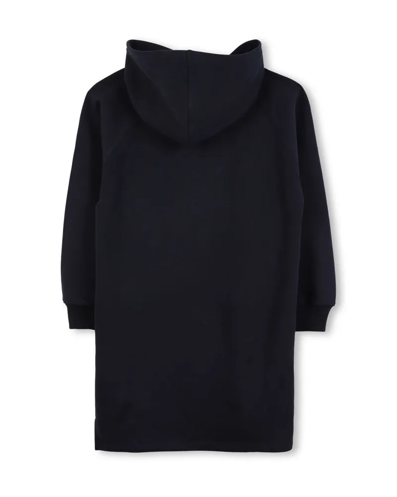 Chloé Hooded Cotton Dress — Blue Blue