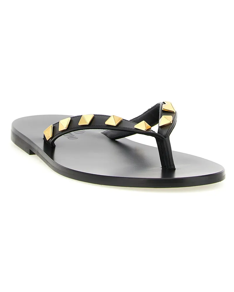 Valentino Garavani Women's Black Calfskin Slides Shoe Black