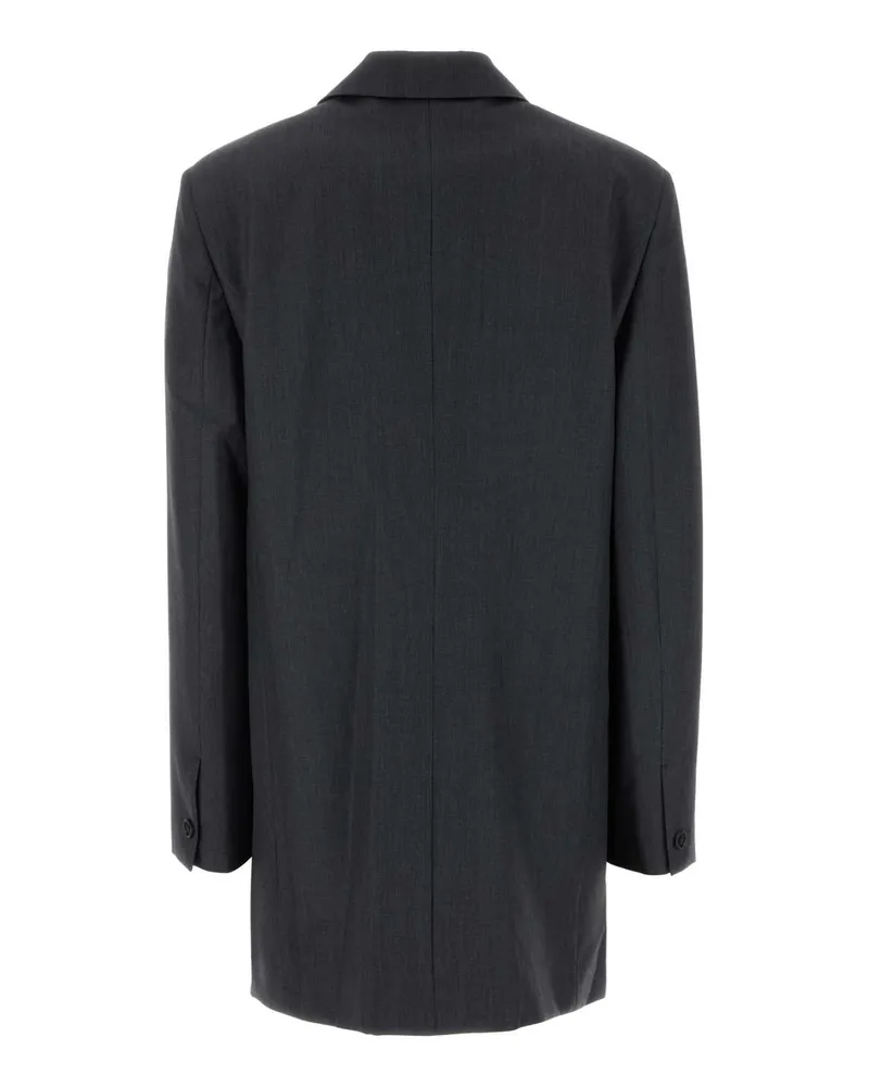Jil Sander Virgin Wool-Blend Blazer — Gray Gray