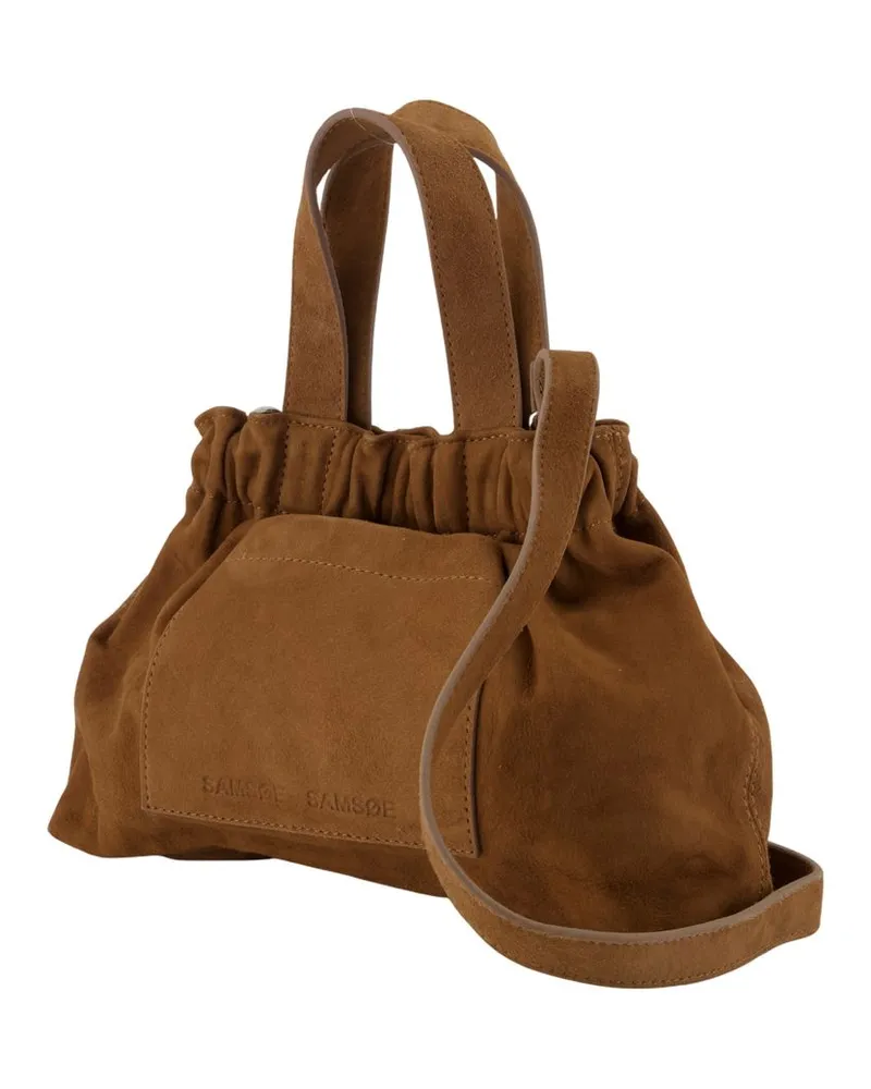 Samsøe & Samsøe Women's Saemmi Midi Purse - Samsoe Leather Brown Bags Handbags-Purses Brown