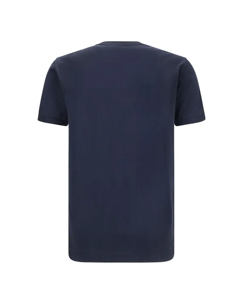 Dolce & Gabbana Men's Black Cotton T-Shirt Navy