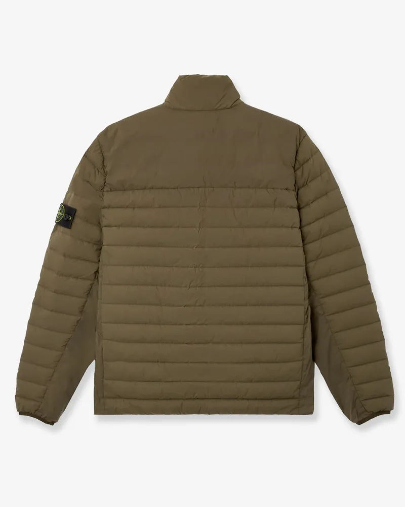 Stone Island Men's Down Jacket Seamless Tunnel Nylon Down-Tc Green Polyamide Elastane Green