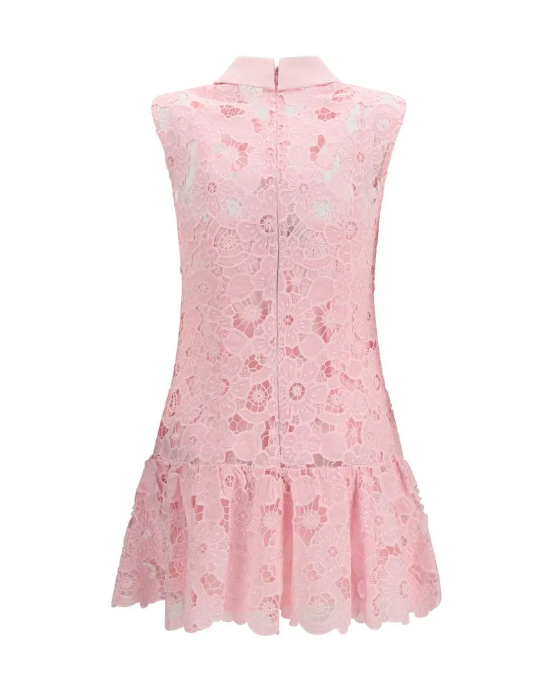 Self-Portrait Women's Multicolor Polyester Casual Dress Pink