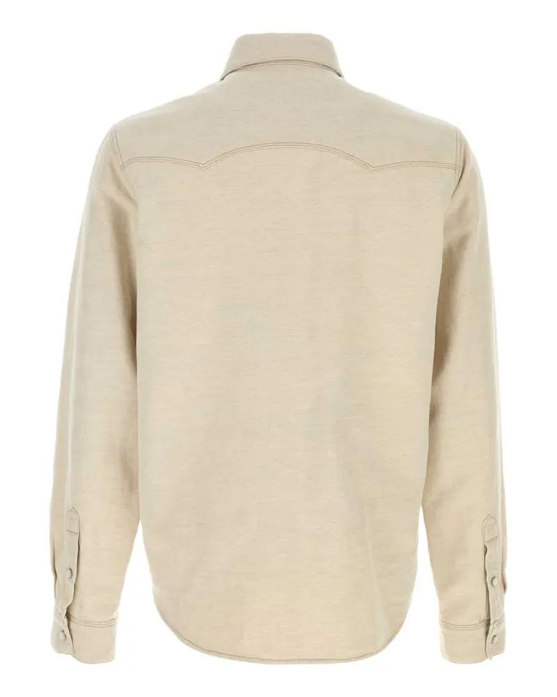 Fendi Denim Shirt — Beige Beige