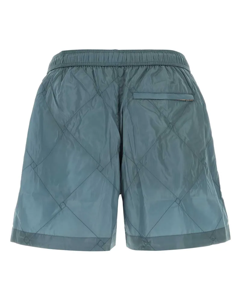 Bottega Veneta Quilted Nylon Swimming Shorts — Blue Blue