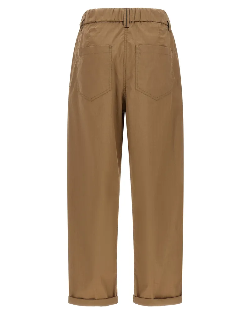 Brunello Cucinelli Track Trousers — Camel Camel