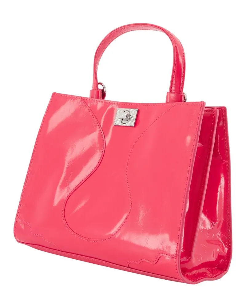 Zadig & Voltaire Women's Jack Nano Vintage Shopper Bag -  Leather Pink Cowhide Handbags-Purses Pink