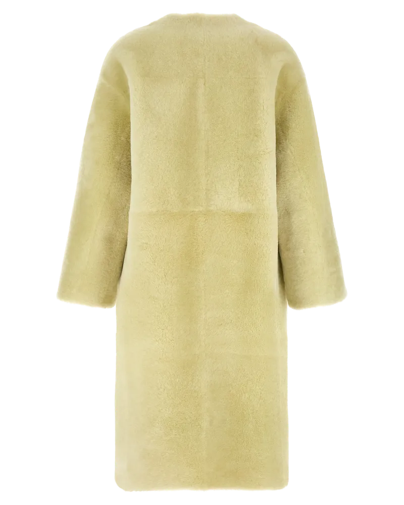 BLANCHA Bicolor Lamb Fur Coat — Multicolor 