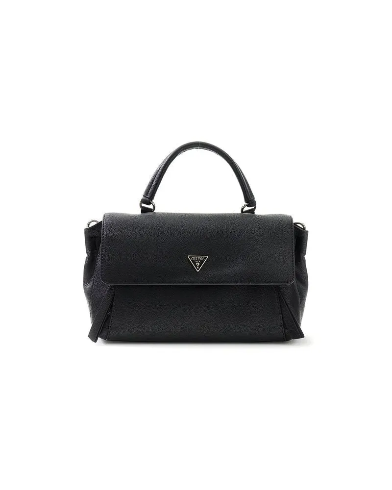 Guess Devon Top Handle Bag — Black Black
