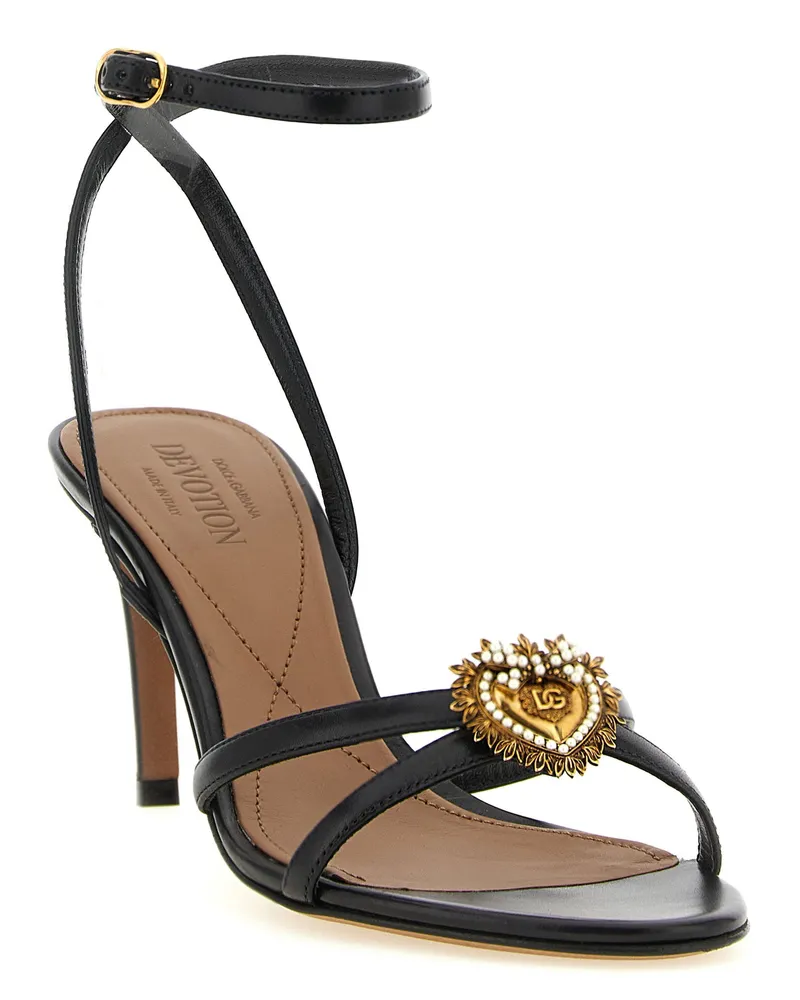 Dolce & Gabbana Heel Sandal — Black Black