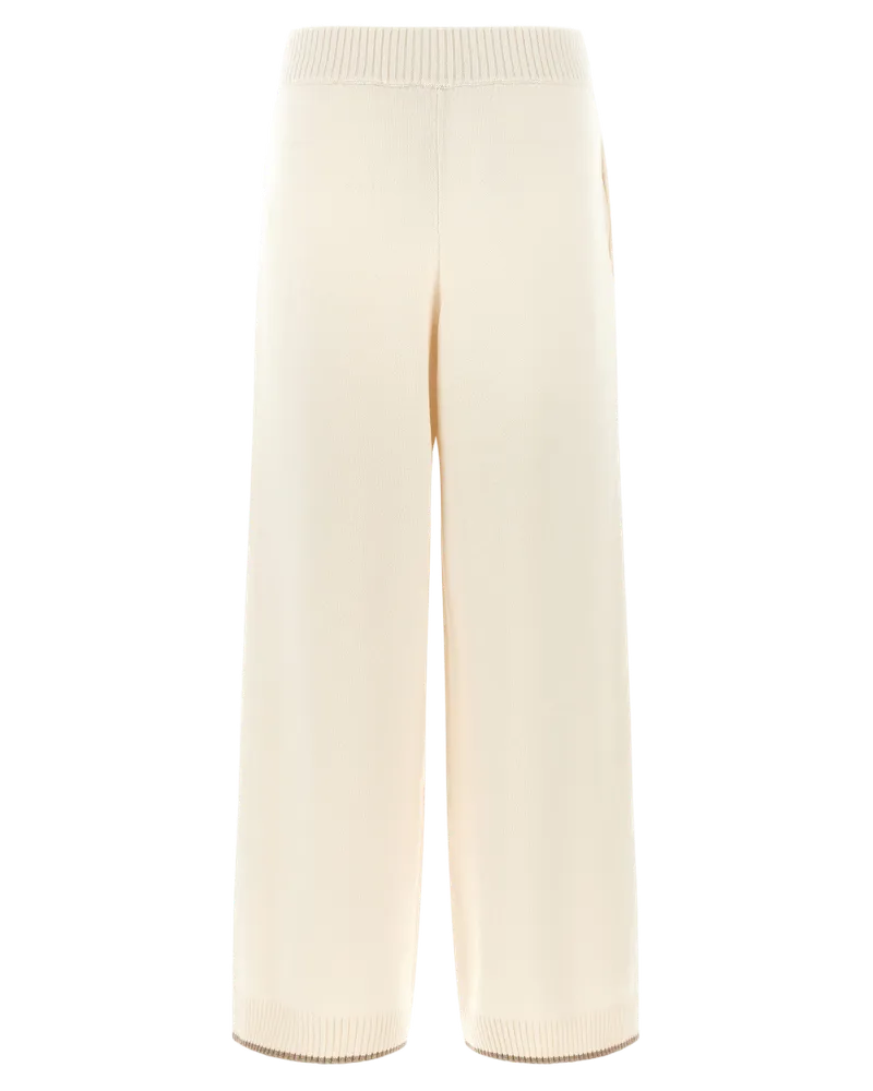 Brunello Cucinelli Pure Cashmere Joggers — White White