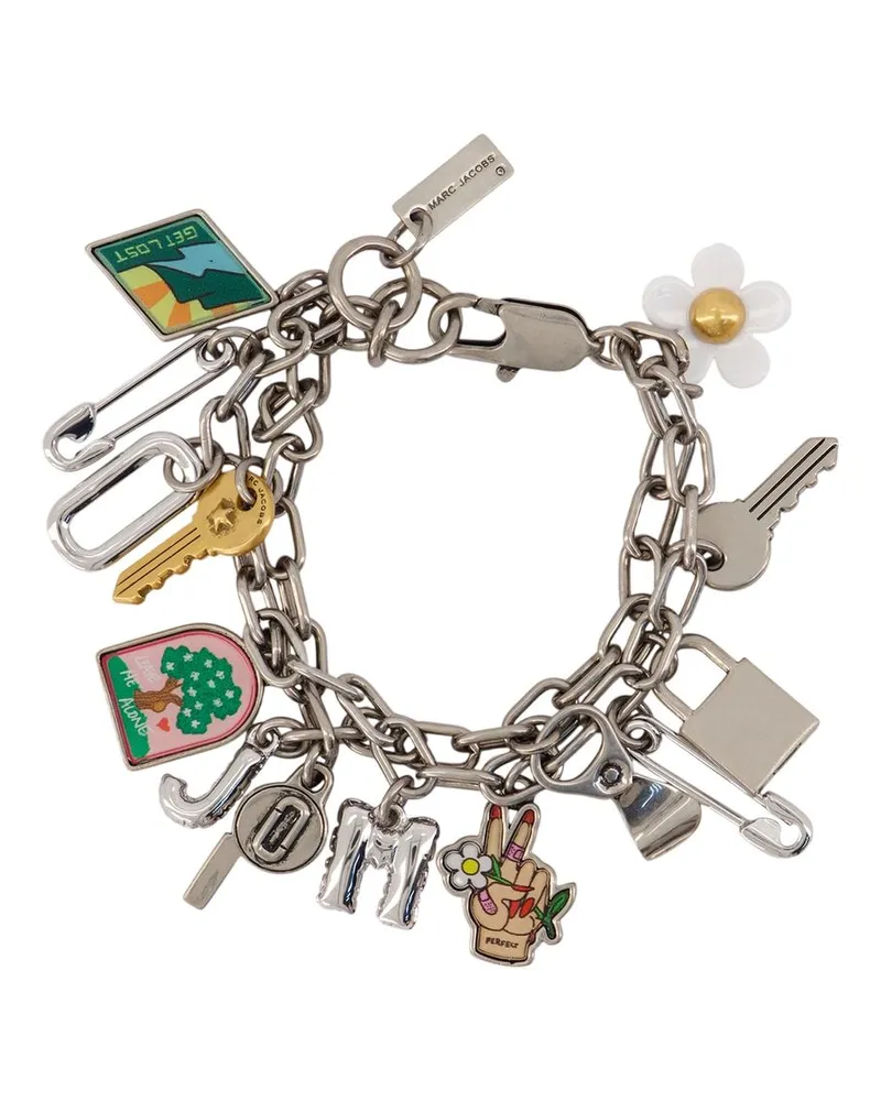 Marc Jacobs Women's Pop Americana Charm Bracelet -  Metal Silver Jewelry-Watches Bracelets Silver