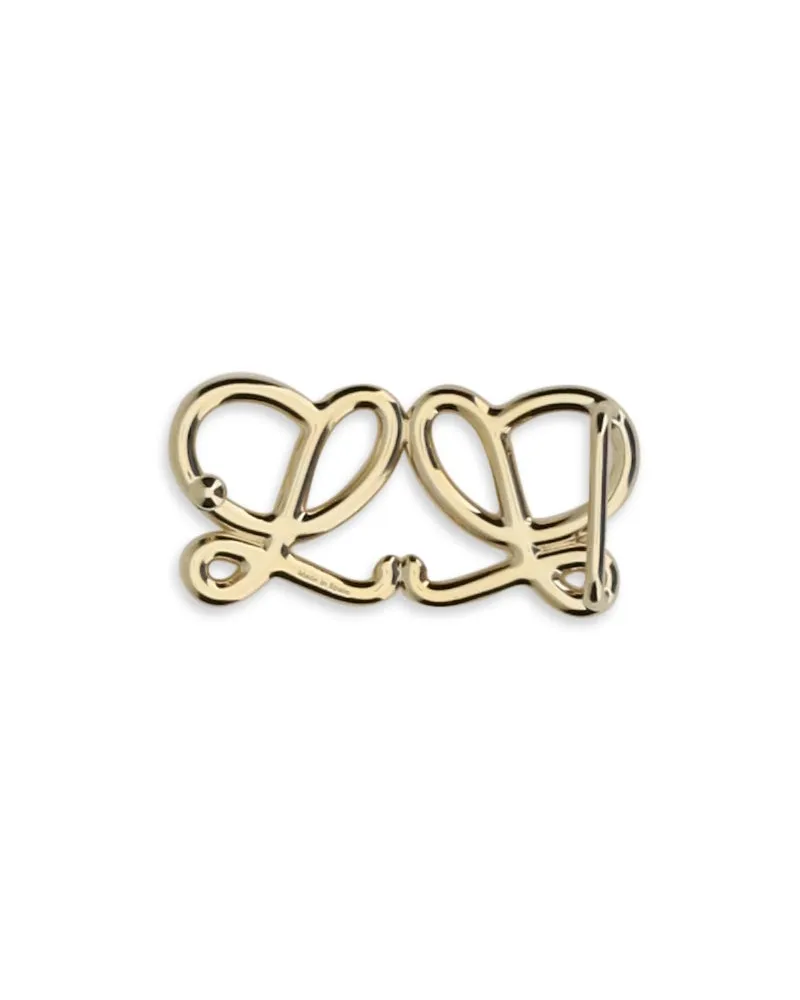 Loewe Double L Belt Buckle — Gold Gold