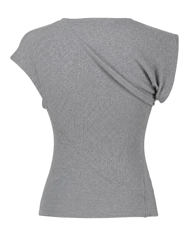 Vivienne Westwood Ribbed Cotton-Blend T-Shirt — Gray Gray