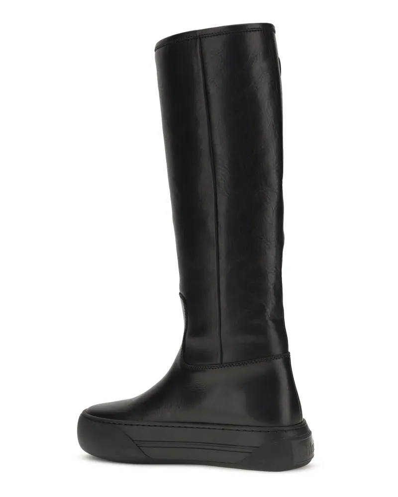 Chloé Women's Boots Delia Black Calfskin Calf Leather Black