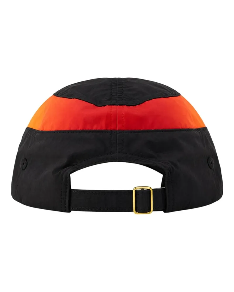 Casablanca Paris A-HAT-005-01 Gradient Colorblock Nylon Baseball Cap — Black Black