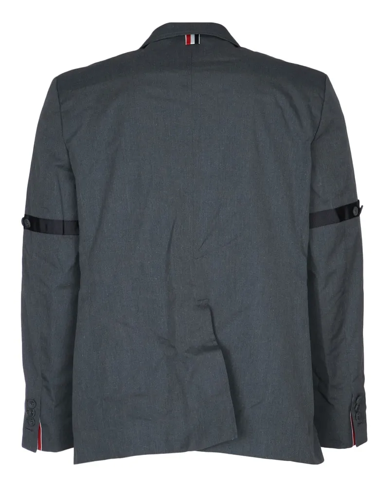 Thom Browne Men's Wool-Blend Blazer Gray Blazers Gray