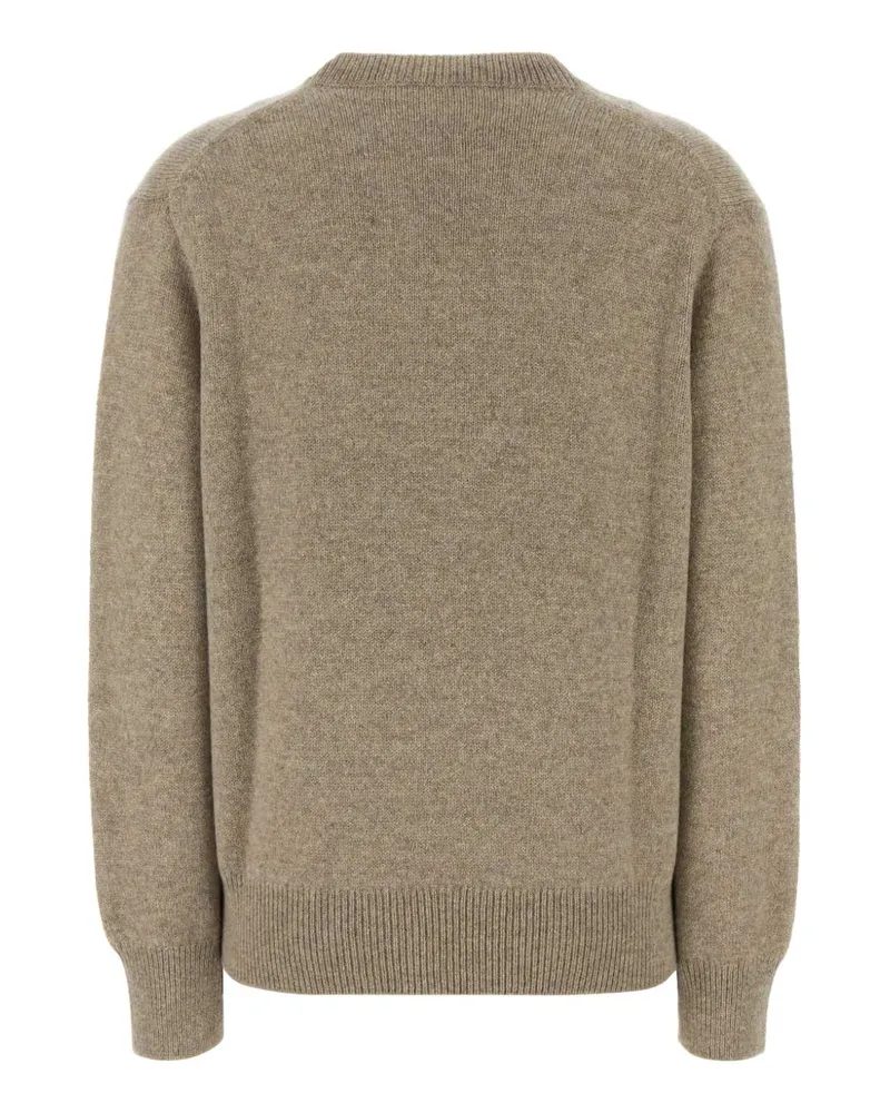 The Row Women's Beige Cashmere Noval Sweater Exterior: Maglieria Beige