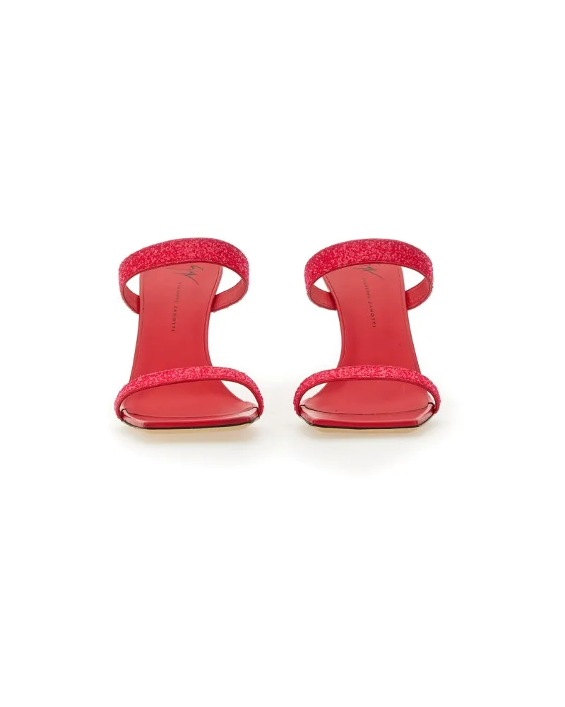 Giuseppe Zanotti Glitter Mule — Pink Pink