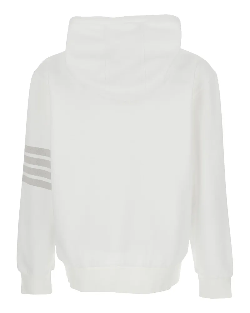 Thom Browne Men's Hooded Sweatshirt White Cotton Sweatshirts Sweater White
