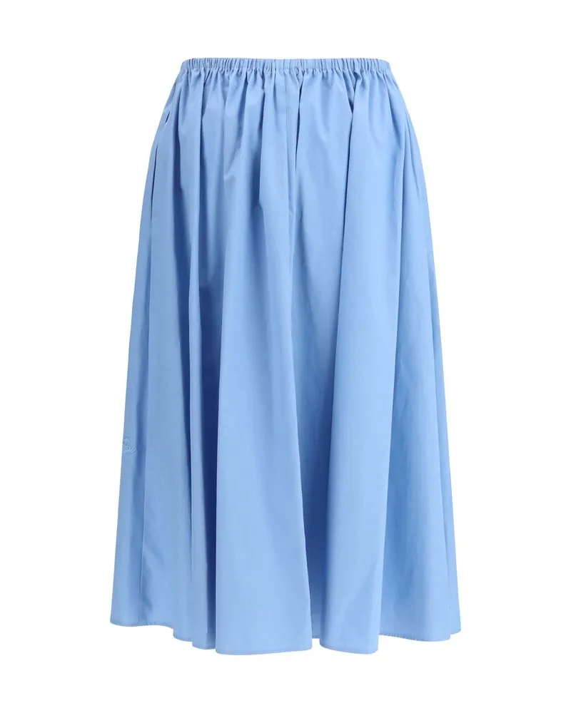 Marni Women's Blue Cotton Midi Skirt Blue