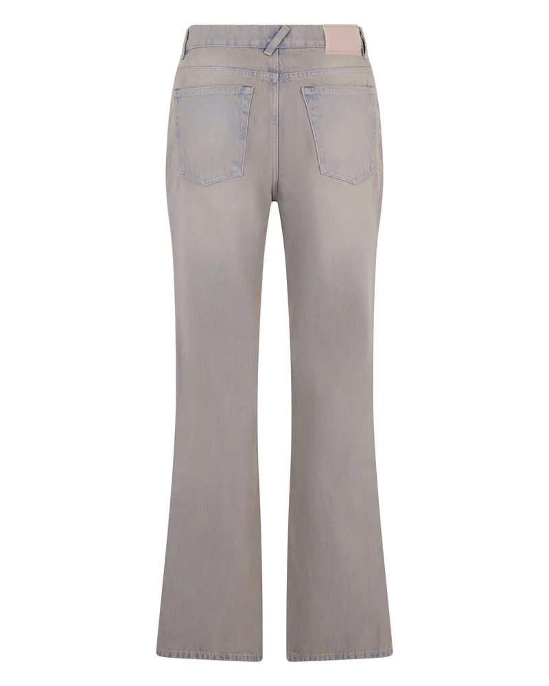Our Legacy Men's Denim Flared Trousers Grey Cotton Regular & Straight-Leg Jeans Gray