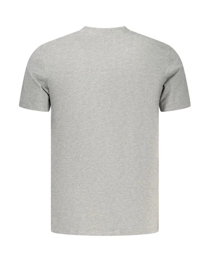 Calvin Klein Logo-Embroidered Cotton T-Shirt — Gray Gray