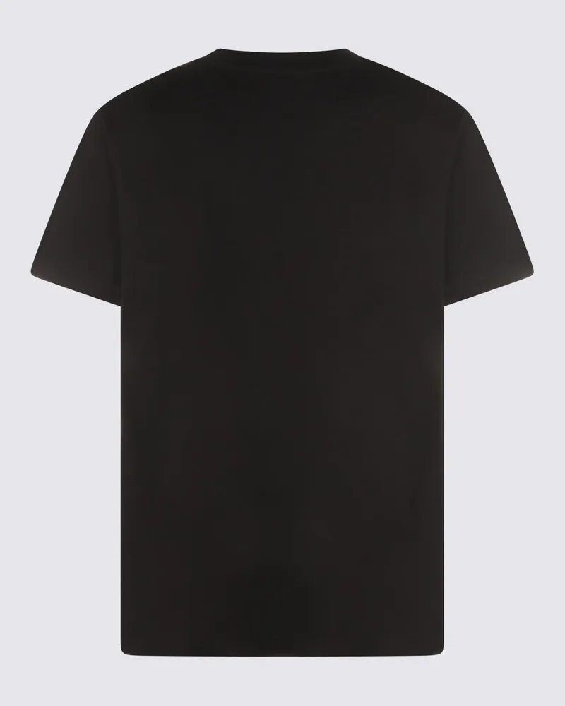 Moschino Men's T-Shirts And Polos Black _100 % Co Black