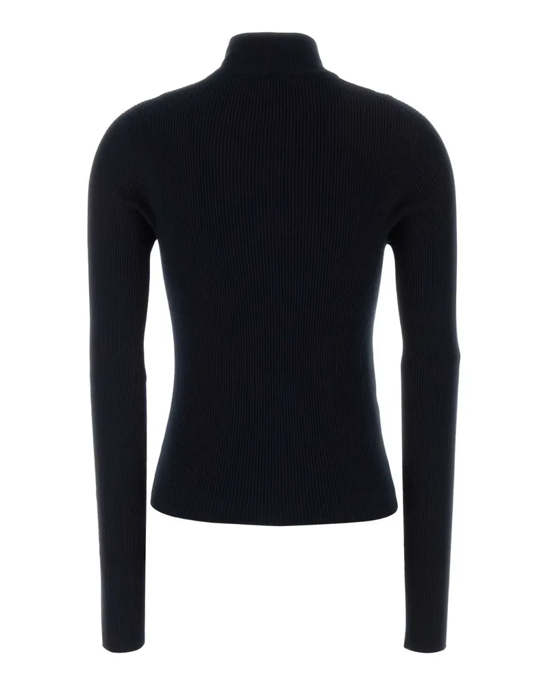 Miu Miu Women's Midnight Blue Cotton Cardigan Bleu Exterior: Maglieria Sweater Navy