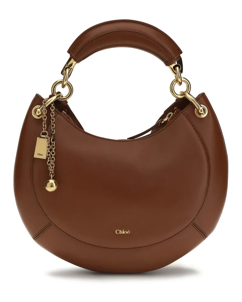 Chloé Marcie Shoulder Bag — Brown Brown