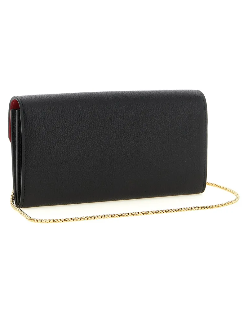 Ferragamo Gancini Wallet on Chain — Black Black