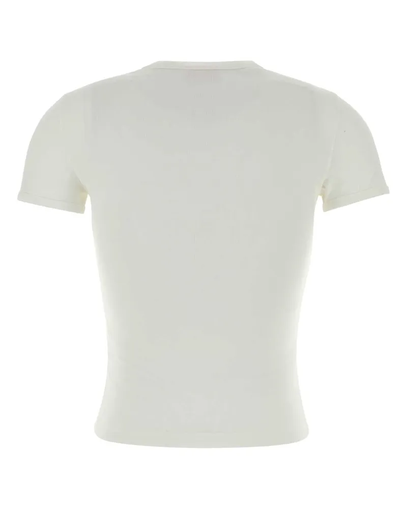 Diesel Women's Stretch Cotton T-Shirt White Elastane White
