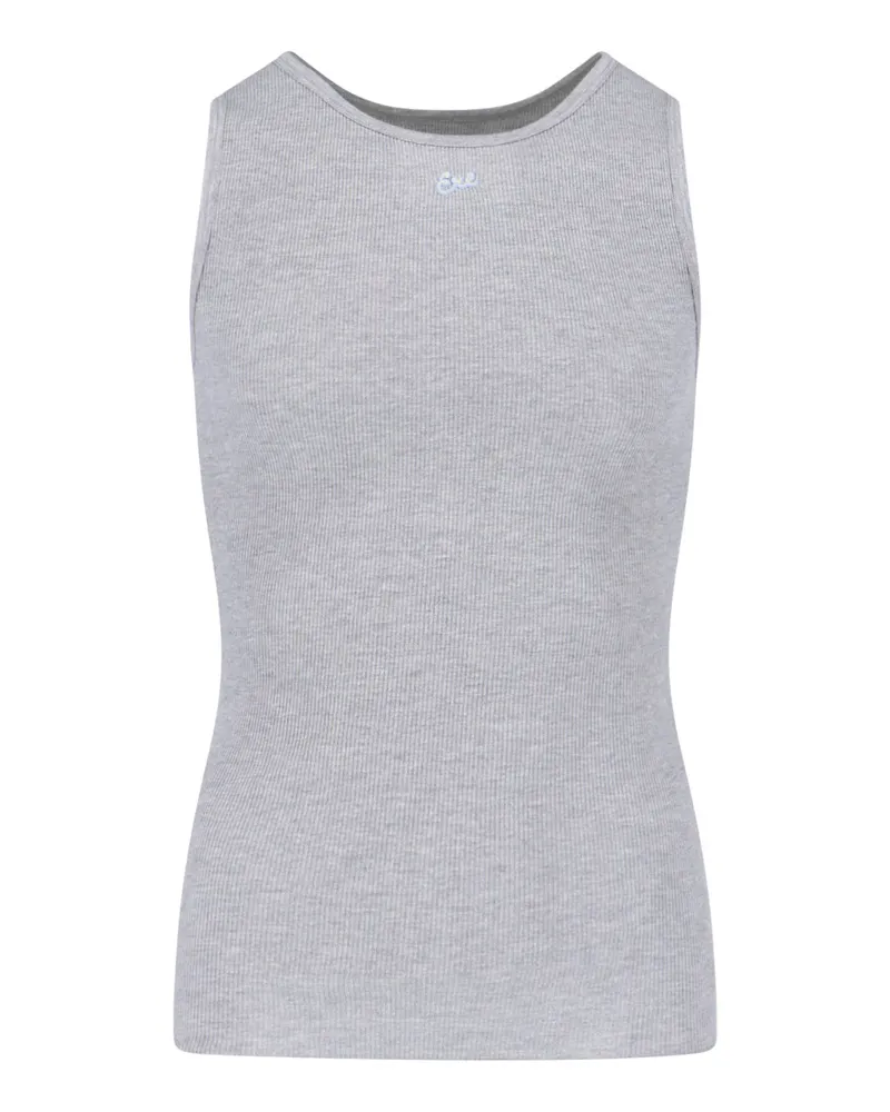 ERL Men Top Grey Cotton Gray