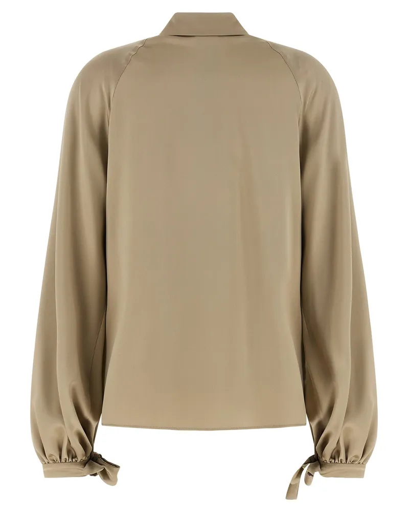 Max Mara Women's Beige Silk Blouse Beige