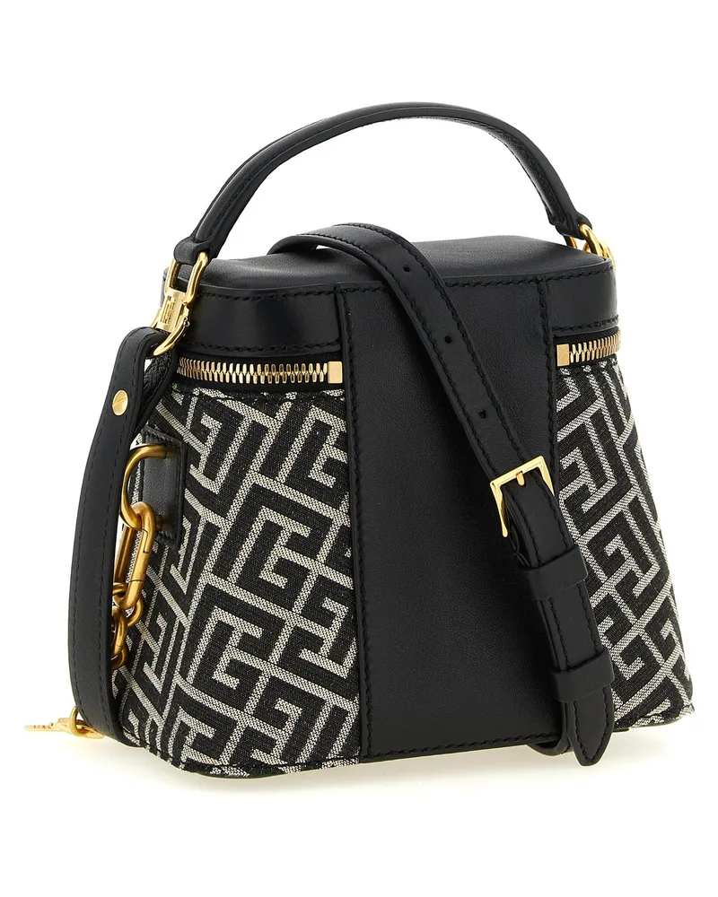 Balmain Women's Bicolor Polyester Handbag Bag Black