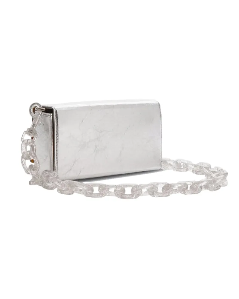 Furla Women's Bloombag Mini Shoulder Bag Silver Silver