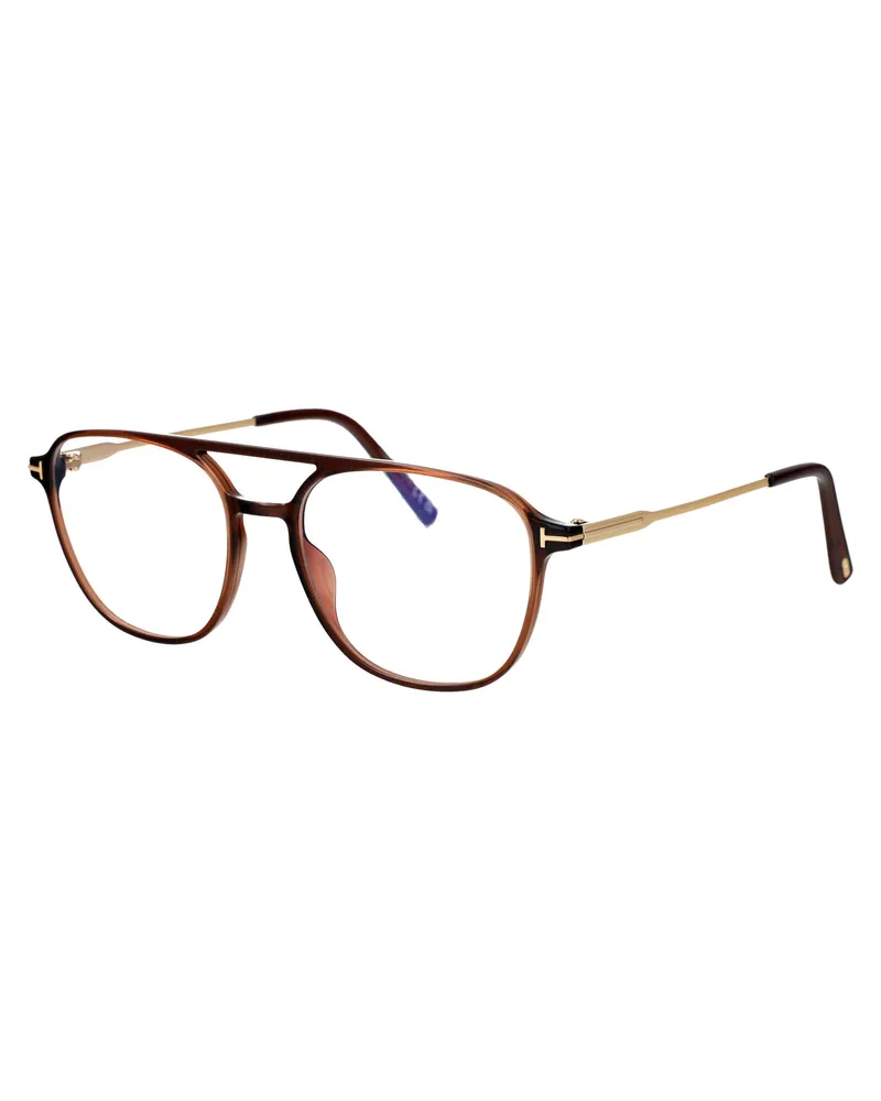 Tom Ford Men's Sunglasses Ft5874-B Brown Injected Glasses & Frames Brown