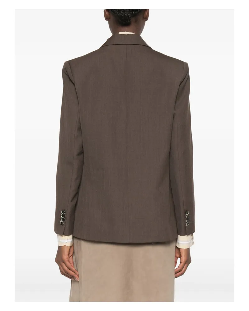 nine:inthe:morning Legno Blazer — Brown Brown